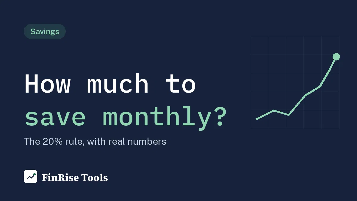 How much should I save each month guide